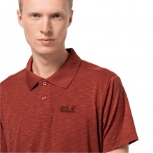 Jack Wolfskin Leisure Polo Travel (odor inhibiting, moisture regulating) red Men